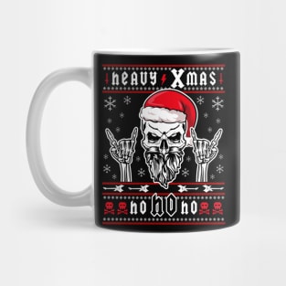 HEAVY METAL CHRISTMAS UGLY SWEATER - Deathmetal, Grunge, Headbanger, Headbanging, Rock Christmas Gift Black Metal METALHEAD! Mug